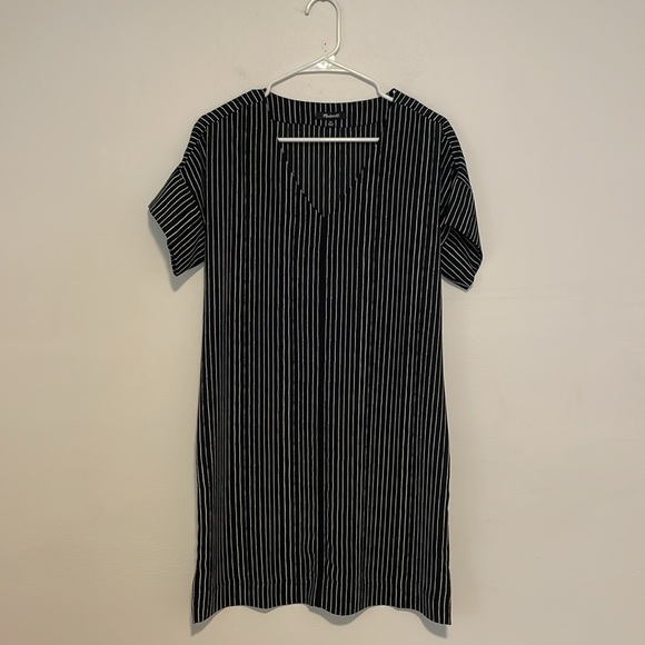 Madewell Size XS Striped Black and White Novel Dress - Picture 1 of 7